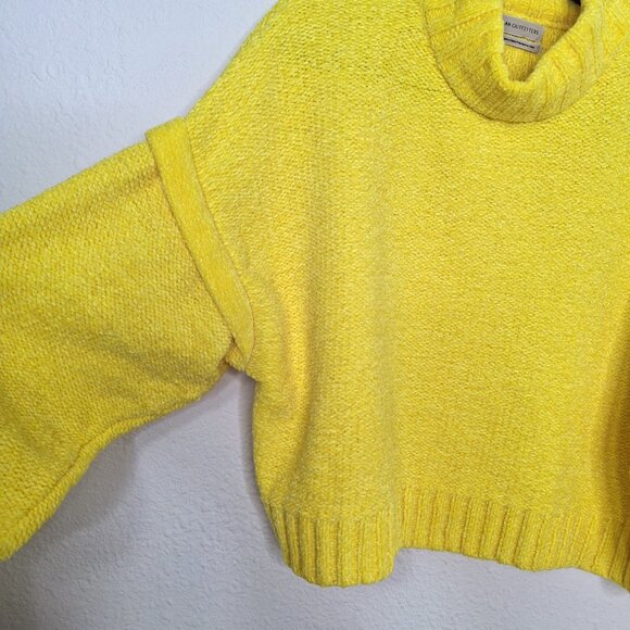 Urban Outfitters Turtleneck Sweater Sz L Crop Chenille Boho Colorful Preppy - Picture 5 of 12